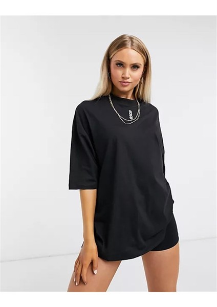 Oversize Unisex 4505 T Shirt Siyah