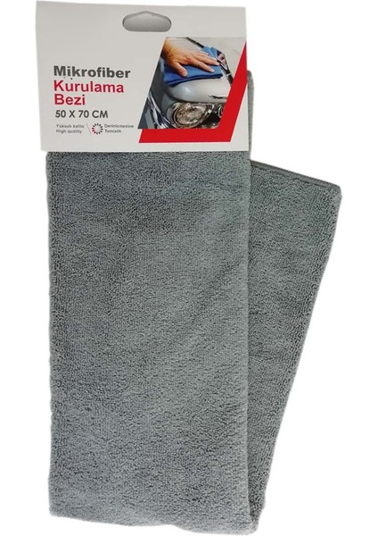 Mikrofiber Oto Kurulama Bezi Gri (50 x 70 Cm)