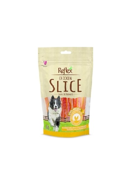 Chicken Slice Soft Tavuk Yumuşak Dilim Doğal Köpek Ödülü 80 gr