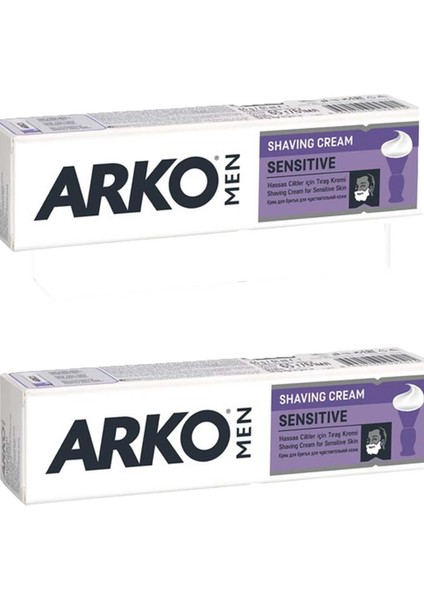Men Traş Kremi Hassas Ciltler Için 100 ml x 2
