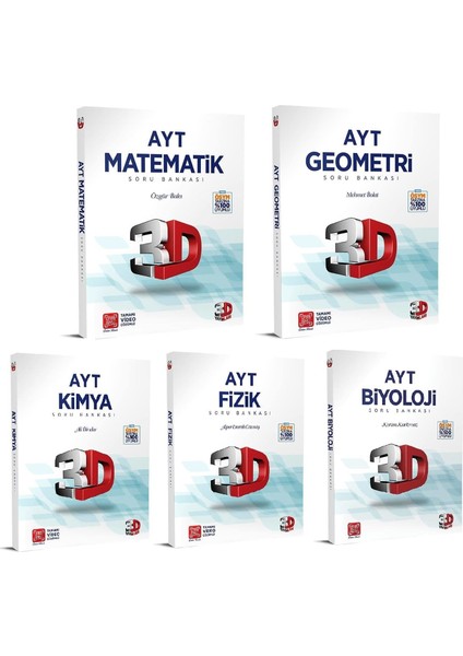 3D Yayınları Ayt Sayısal Soru Bankası Seti Yeni 2021