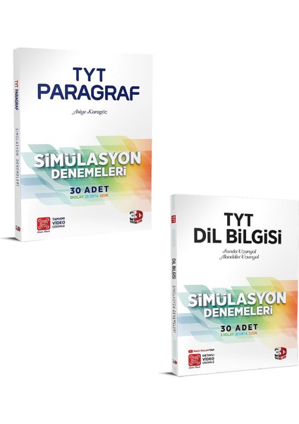 3D Yayınları Tyt Dil Bilgisi Paragraf Deneme Seti Yeni 2021