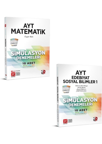 3D Ayt Matematik Edebiyat Sosyal 1 Deneme Seti Yeni 2021