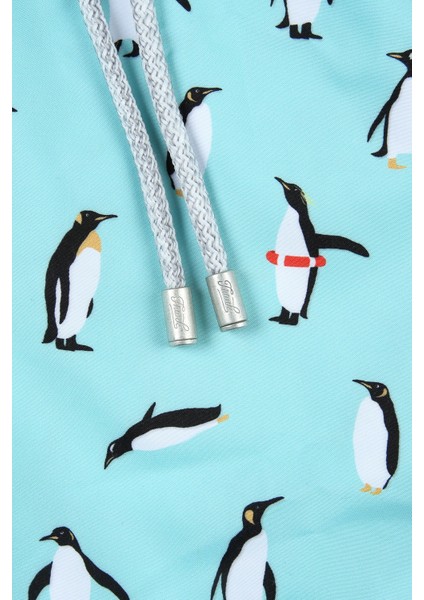 Penguen Desenli Erkek Çocuk Deniz Şortu fırsatları