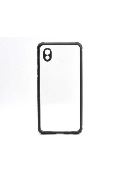 Samsung Galaxy A01 Core Kılıf Kenar Renkli Sararmaz Şeffaf Kapak