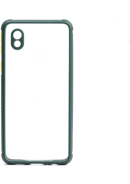 Samsung Galaxy A01 Core Kılıf Kenar Renkli Sararmaz Şeffaf Kapak