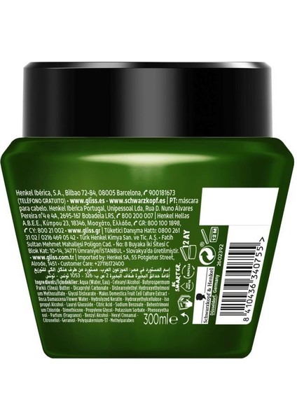 Bio-Tech Saç Kremi 360 Ml+Saç Bakım Maskesi 300 Ml + Gliss Oil Elixir Yağ İksiri 75 Ml