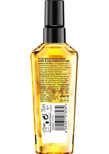 Bio-Tech Saç Kremi 360 Ml+Saç Bakım Maskesi 300 Ml + Gliss Oil Elixir Yağ İksiri 75 Ml