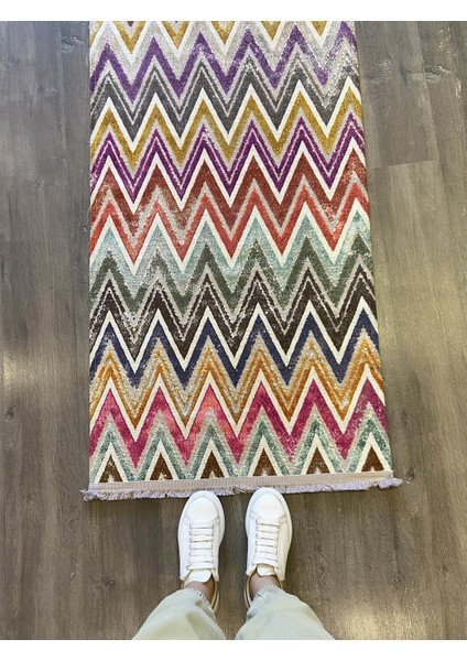 Zigzag Desenli Mira 80 x 300 cm Halı