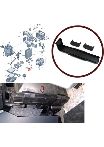 BSP1020 Vw Audi Seat Skoda Için Toz Polen Filtre Kapağı 6Q0819422 fiyatları