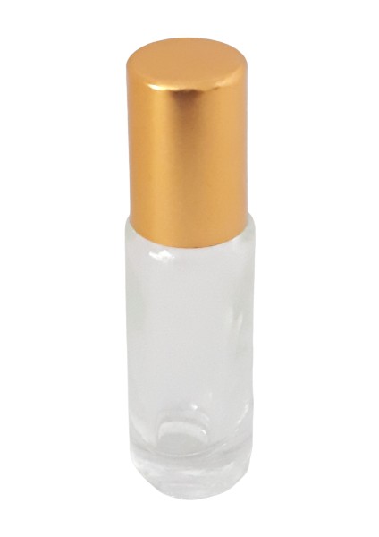 Parfüm Şişesi 4 ml (5 Adet) Roll-On Sarı Kapaklı Boş Şişe