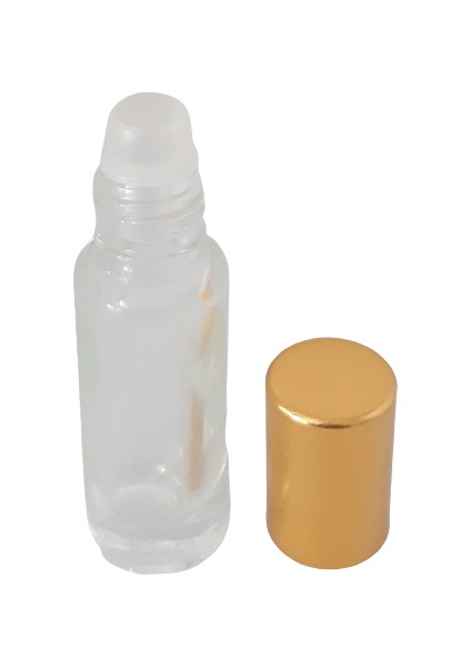 Parfüm Şişesi 4 ml (5 Adet) Roll-On Sarı Kapaklı Boş Şişe