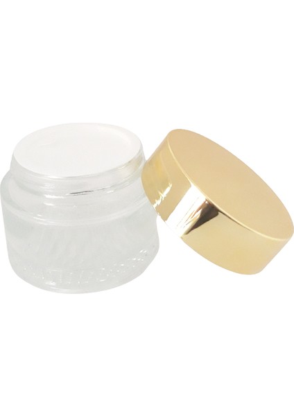 Krem Kavanozu 50 ml (10 Adet) Şeffaf Sarı Kapaklı Kutu fırsatları