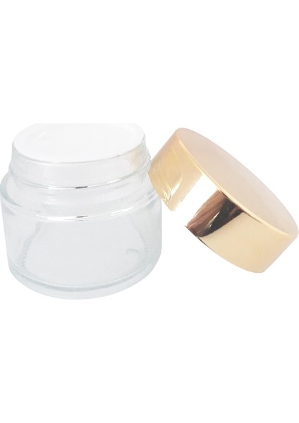 Krem Kavanozu 100 ml (3 Adet) Şeffaf Sarı Kapaklı Kutu fırsatları