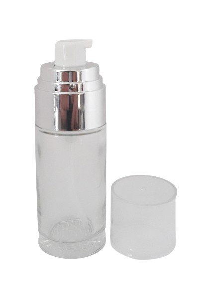 Krem ve Losyon Şişesi 40 ml (3 Adet) (TEKRAR DOLDURULABİLİR) Şeffaf Gri Kapaklı Boş Şişe indirimleri