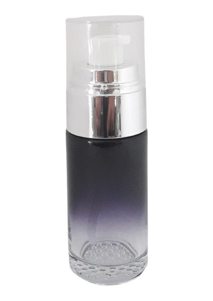 Krem ve Losyon Şişesi 40 ml (10 Adet) Siyah Gri Kapaklı Boş Şişe