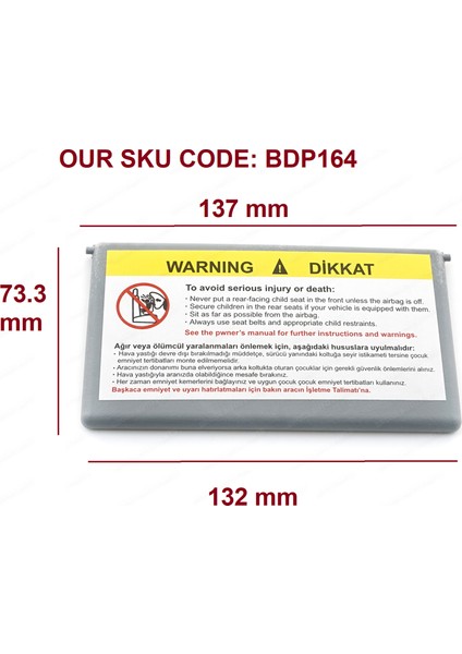 BDP164 Mercedes C CLASS İçin Güneşlik Ayna Kapağı A2038170220 modelleri