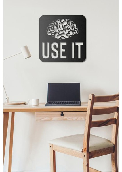 Brain, Use It Ahşap Duvar Dekorasyonu