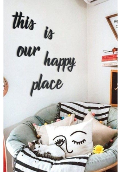 This Is Our Happy Place Ahşap Tablo