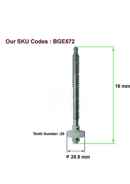 BGE572 Mondeo S-Max Jaguar İçin Koltuk Dişlisi Plastik 16 cm Mil 5609510 fiyatları