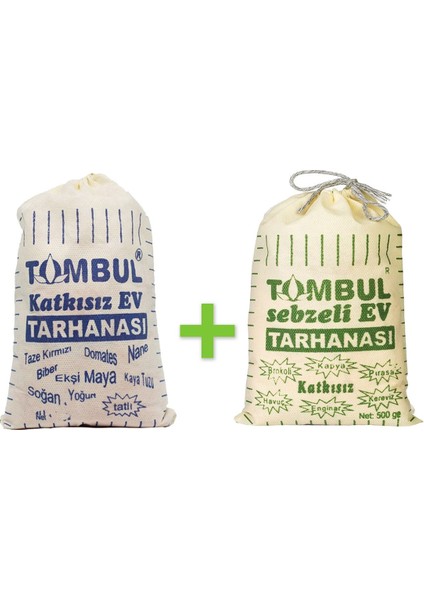 Ev Tarhanası Tatlı 500 gr + Tombul Ev Tarhanası Sebzeli 500 gr