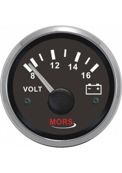 Voltmetre 12V Siyah