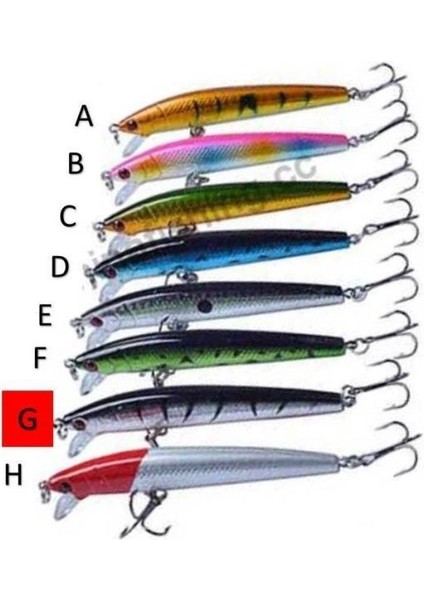 10CM 8,5gr Çift Karbon Çelik Kancalı Yem