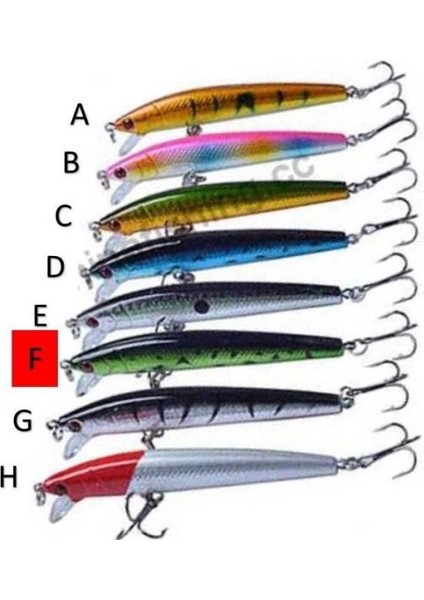 10CM 8,5gr Çift Karbon Çelik Kancalı Yem
