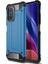 Xiaomi Poco F3 Kapak Çift Katmanlı Zırh Tank Kılıf - Mavi 1