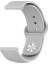 20 mm Galaxy Watch 42 mm- Active 1-2- S2 Classic Kayış Kordon Silikon Gri 1