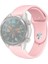 22 mm Gear S3 Watch 4 -Gt2 GT2E 46 mm Kayış,kordon Watch Active 2 22 mm Silikon Kayış Kordon Pembe 1
