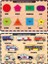 Ahşap Tutmalı Eğitici 2 Adet Yapboz Puzzle Seti 1