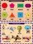 Ahşap Tutmalı Eğitici 2 Adet Yapboz Puzzle Seti 1