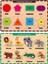 Ahşap Tutmalı Eğitici 2 Adet Yapboz Puzzle Seti 1