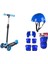 LED Işıklı 3 Tekerlekli Mavi Twist Full Set Yeni Kasklı 1