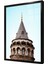 Galata Kulesi Istanbul Çerçeveli Cam Tablo 1
