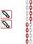 Plastik Zincir - Trafik Zinciri Kırmızı Beyaz 6mm x 25 mt 1