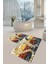 Yıkanabilir Kaymaz Dot Taban 2'li Banyo Paspası ( 50CM x 60CM - 60CM x 100CM) MNP1029 1