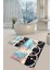 Yıkanabilir Kaymaz Dot Taban 2'li Banyo Paspası ( 50CM x 60CM - 60CM x 100CM) MNP1070 1