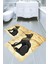 Yıkanabilir Kaymaz Dot Taban 2'li Banyo Paspası ( 50CM x 60CM - 60CM x 100CM) MNP1156 1