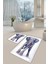 Yıkanabilir Kaymaz Dot Taban 2'li Banyo Paspası ( 50CM x 60CM - 60CM x 100CM) MNP1049 1
