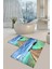 Yıkanabilir Kaymaz Dot Taban 2'li Banyo Paspası ( 50CM x 60CM - 60CM x 100CM) MNP1010 1