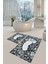 Yıkanabilir Kaymaz Dot Taban 2'li Banyo Paspası ( 50CM x 60CM - 60CM x 100CM) MNP1025 1