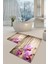 Yıkanabilir Kaymaz Dot Taban 2'li Banyo Paspası ( 50CM x 60CM - 60CM x 100CM) MNP1095 1