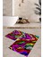 Yıkanabilir Kaymaz Dot Taban 2'li Banyo Paspası ( 50CM x 60CM - 60CM x 100CM) MNP1182 1