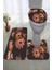 Yıkanabilir Kaymaz Dot Taban 3'lü Klozet Takımı (60CM x 100CM - 55CM x 60CM - 47CM x 50CM) MNKZ6006 1