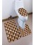 Yıkanabilir Kaymaz Dot Taban 3'lü Klozet Takımı (60CM x 100CM - 55CM x 60CM - 47CM x 50CM) MNKZ6005 1