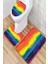 Yıkanabilir Kaymaz Dot Taban 3'lü Klozet Takımı (60CM x 100CM - 55CM x 60CM - 47CM x 50CM) MNKZ6047 1