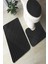 Yıkanabilir Kaymaz Dot Taban 3'lü Klozet Takımı (60CM x 100CM - 55CM x 60CM - 47CM x 50CM) MNKZ6062 1