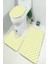 Yıkanabilir Kaymaz Dot Taban 3'lü Klozet Takımı (60CM x 100CM - 55CM x 60CM - 47CM x 50CM) MNKZ6068 1